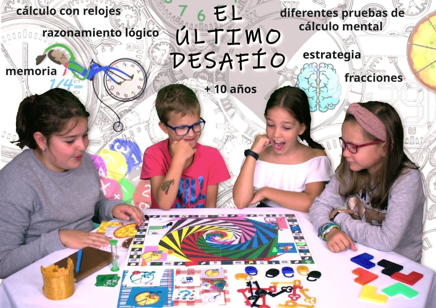 EL ÚLTIMO DESAFÍO. Juego de mesa de razonamiento lógico, memoria, concentración, horas, fracciones; desde 9 años - Imagen 1