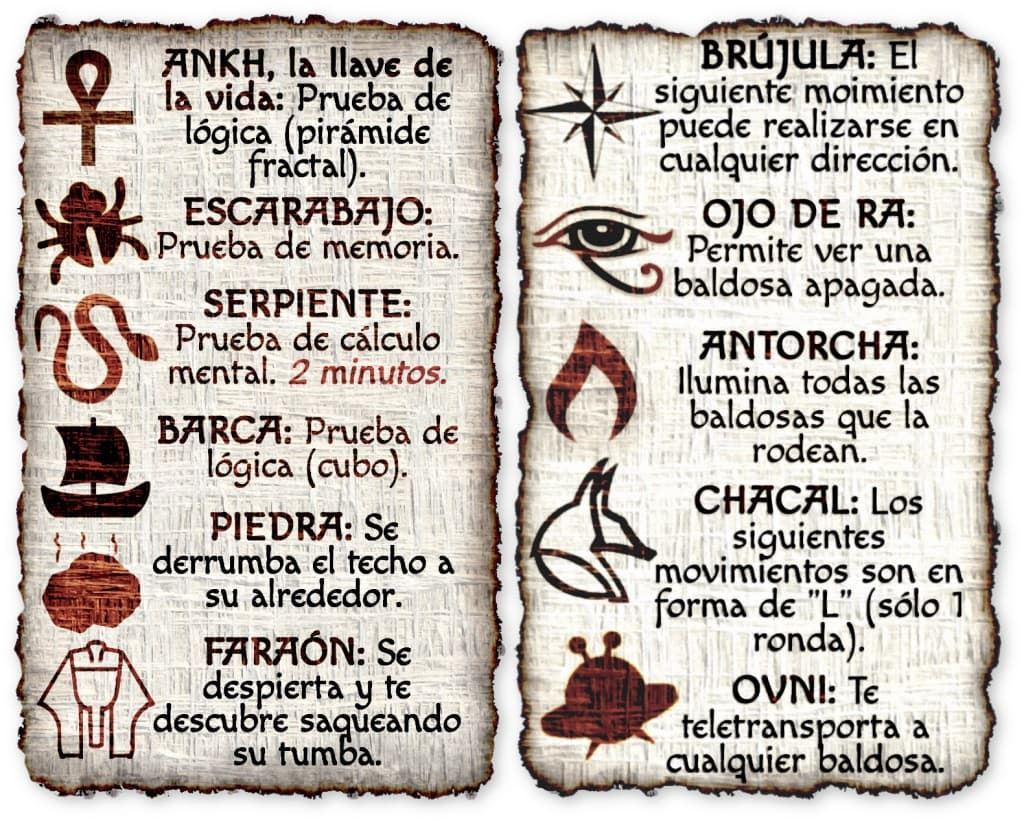 LA LEYENDA DEL ÚLTIMO FARAÓN. Juego de mesa de lógica, cálculo mental, estrategia, memoria… para jóvenes y adultos. - Imagen 7