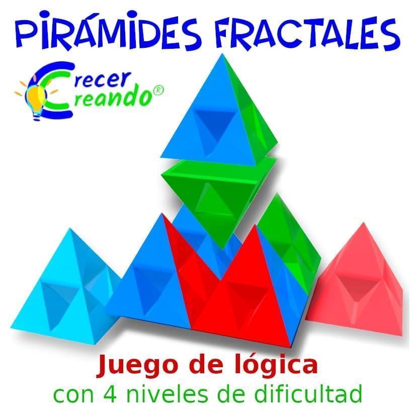 PIRÁMIDES FRACTALES. Juego de desafío tridimensional para adultos - Imagen 1