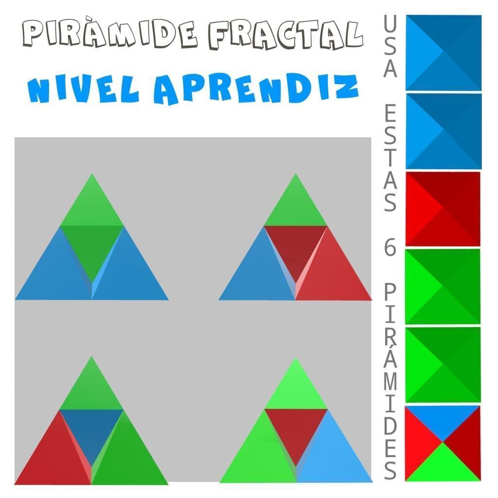 PIRÁMIDES FRACTALES. Juego de desafío tridimensional para adultos - Imagen 4