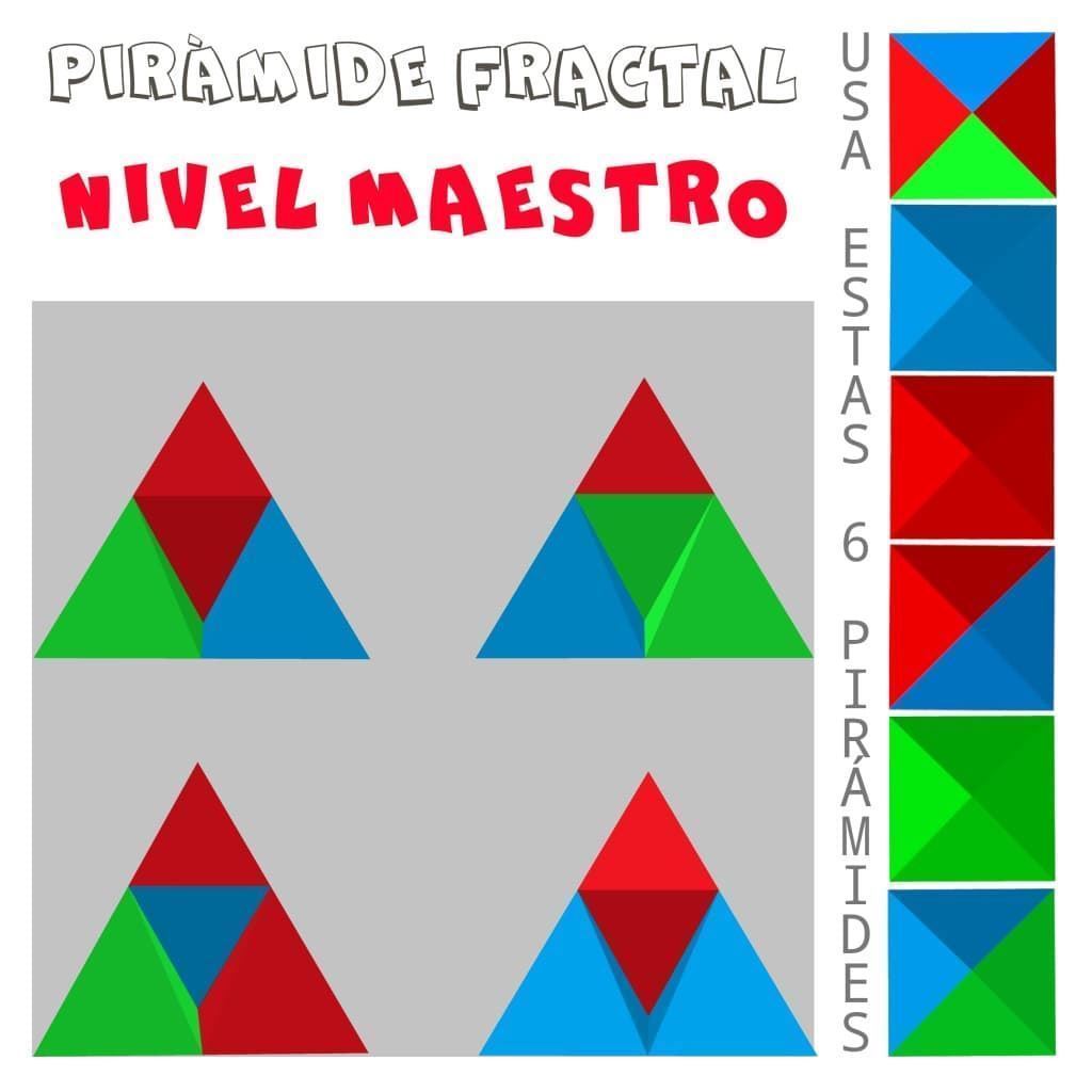 PIRÁMIDES FRACTALES. Juego de desafío tridimensional para adultos - Imagen 5